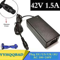 Wholesale 42V 1.5A Universal Battery Charger Hoverboard for Self-Balancing Scooter 100-240VAC Power Supply free shipping