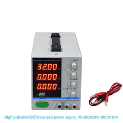 30V10A LW PS-3010DF power supply high precision 4 LCD display USB charging repair switching laboratory Regulated Power Supply
