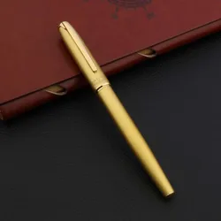 High Quality Office Fountain Pen Metal New Golden Iridium 0.7MM Ink Pen Stationery Office Supplies