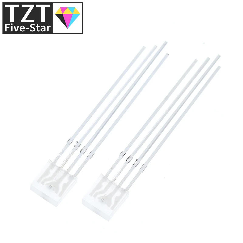100 Stück Rechteckige LEDs 255 Dioden RGB LED Diffuse Kathode / Anode Quadratisch 2*5*5mm Rot Grün Blau Leuchtdioden DIY Diodo – Detail 8