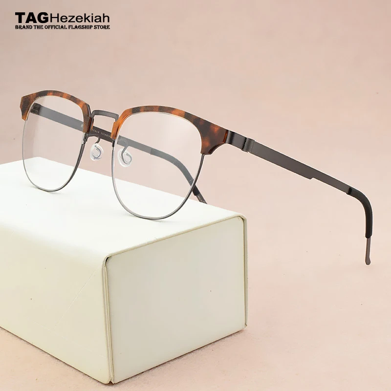 

Ultralight fashion brand titanium glasses frame men optical glasses frame women spectacle frames Men's eyeglasses Women's 9843