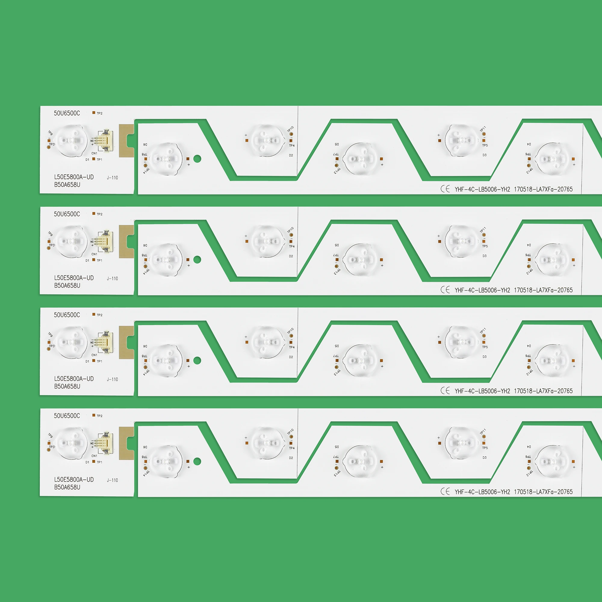 LED Backlight strip 6 lamp For THOMSON U50S6806S L50E5800A LVU500NDEL SW-4C-LB5006-YH2 LB5006-HR2 LB5005 TMT_50E5800_8X6_3030C