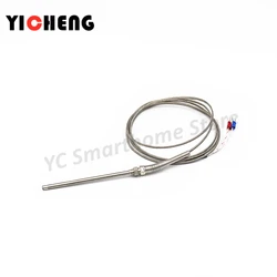 High quality stainless steel Probe type thermocouple temperature sensorM8 threaded installation K type,E type,thermal resistance