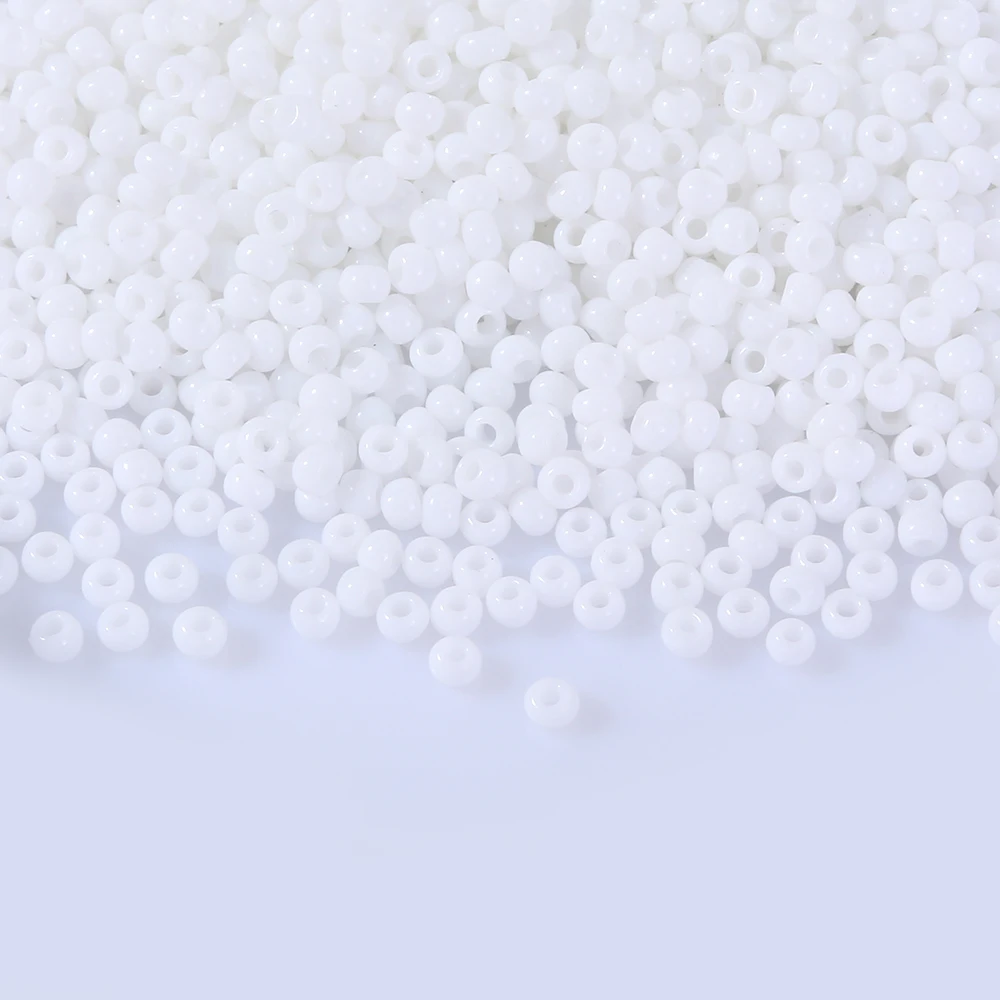 2mm 11/0 Solid Colors Glass Seed Beads Spacer Czech Bead Diy Charm For Jewelry Making Fitting Garment Sewing Accessories 1000pcs