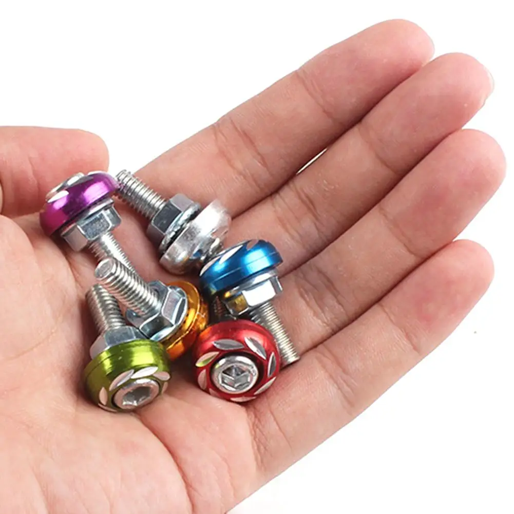 10PCS Decorative Color Screws License Plate Screws Nuts Bolts Motorcycles