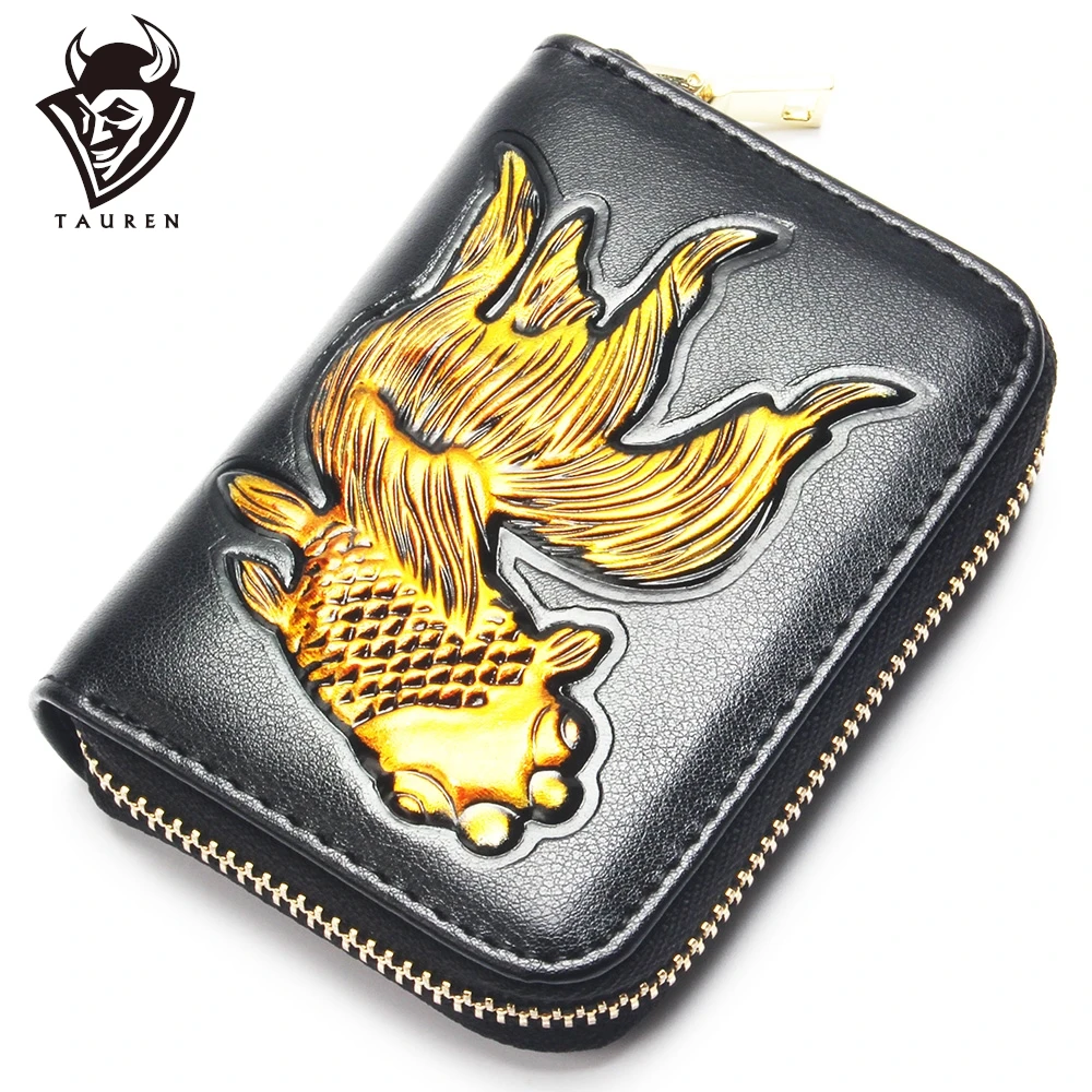 

Goldfish Design Multi-Card Slots Card Holder Small Rfid Brand Latest Bag Women Lady Money Clutch Purse Wallet For