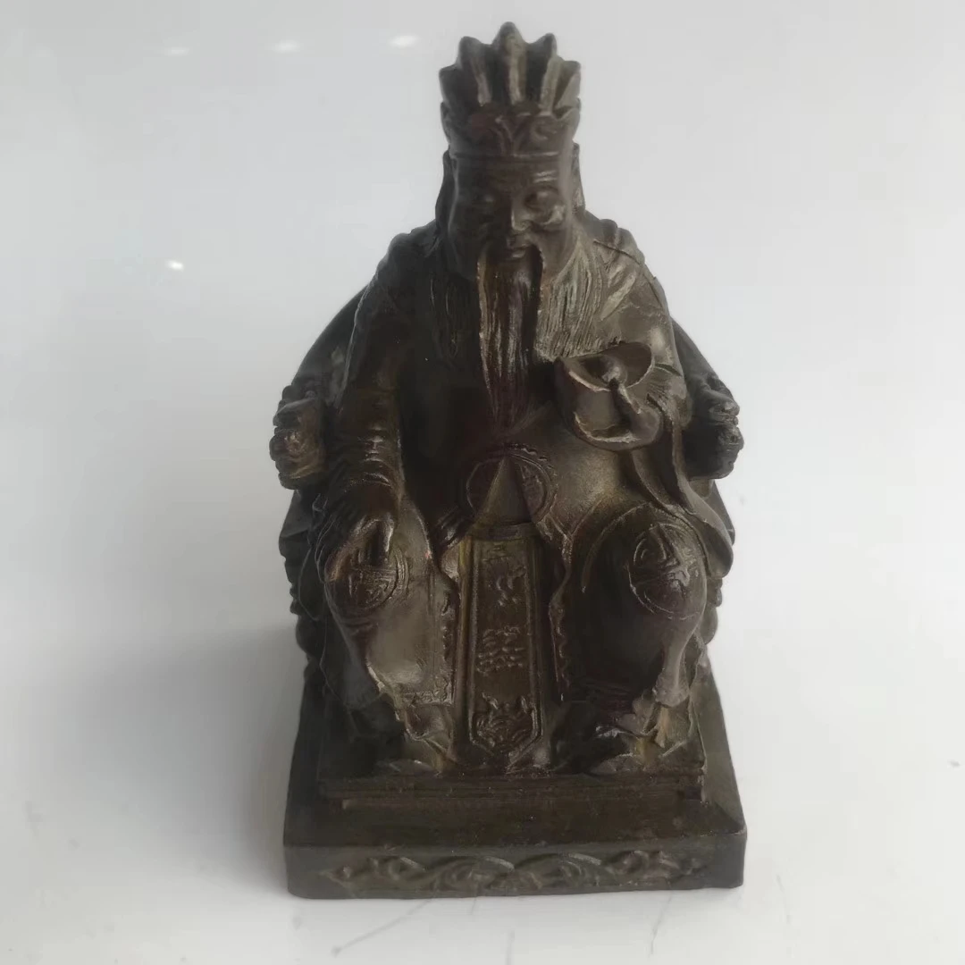 

Auspicious Feng Shui Decoration Bench Buddha Statue Seat Buddha Money Pure Copper Chinese Home Office Countertop