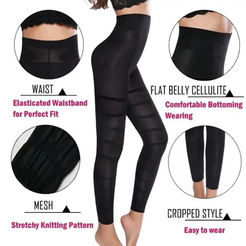 Shapewear Anti Cellulite Compression Leggings Leg Slimming Body Shaper High Waist Tummy Control Panties Thigh Sculpting Slimmer - Image 2