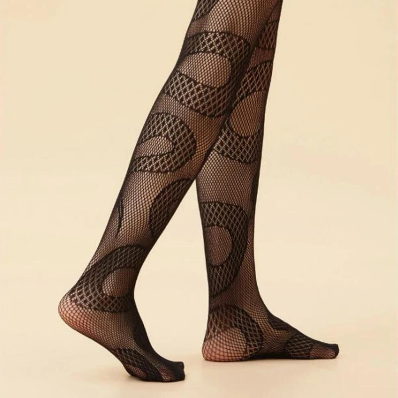 Women Punk Sexy Fishnet Pantyhose Harajuku Evil Black Snake Jacquard Patterned Tights Sheer Mesh Anime Lolita Stockings