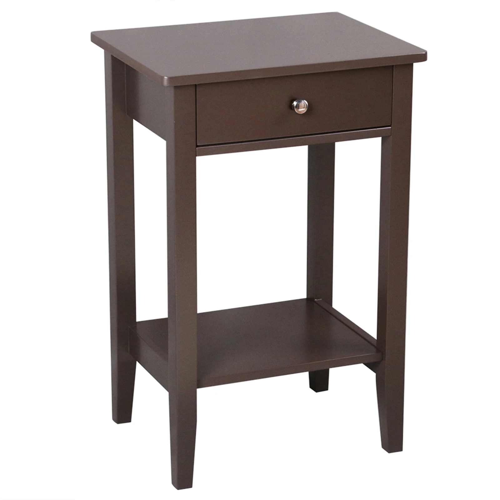 Two-layer Bedside Table Coffee Table with Drawer Coffee Night Table Bedside Table Nightstand