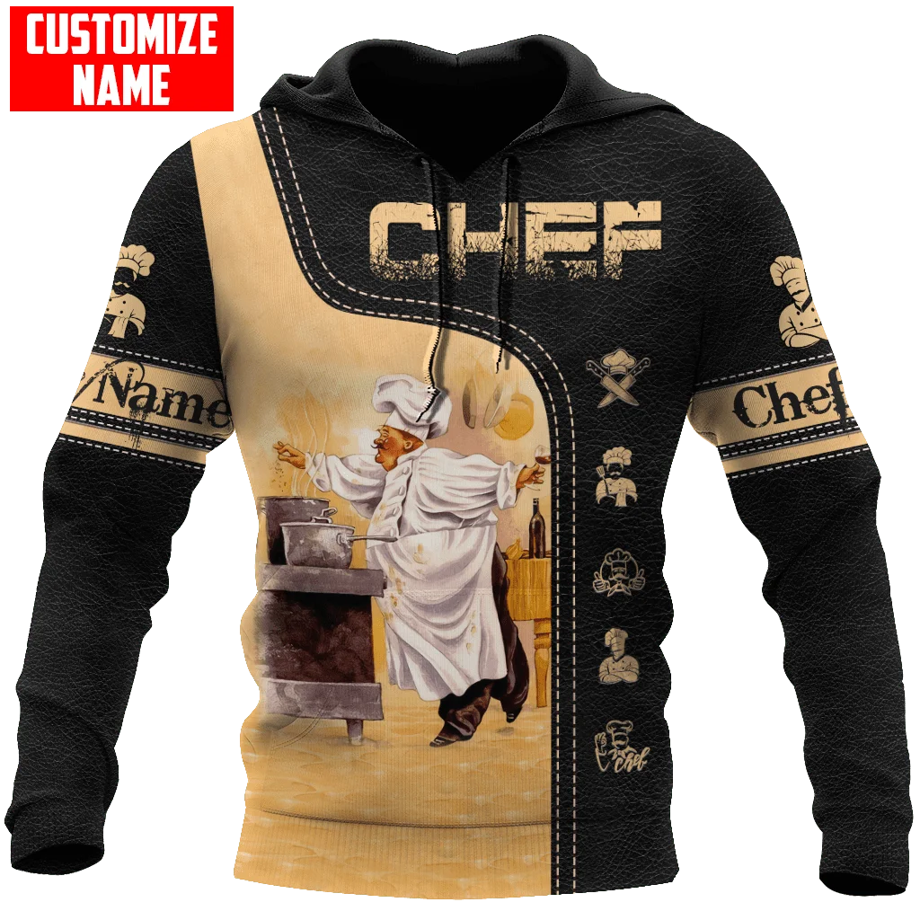 

Customized Name Master Chef 3D full Printed Men Autumn Hoodie Unisex Hooded sweatshirt Streetwear Casual zipper hoodies DK390