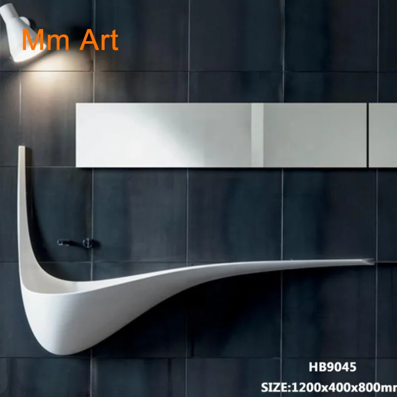 modern hotel  bathrooms wall hung acrylic solid surface wash basin,Artificial Stone Washing  sink