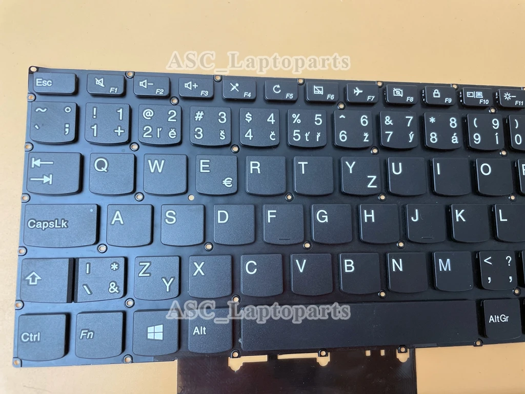 New Czech Slovak Slovakian Keyboard For Lenovo ideapad 110-15acl 110 touch-15ACL 110-15ibr 110-15AST Black, No Frame