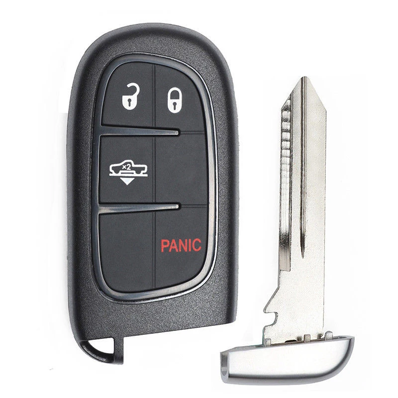 

Чехол Keyecu Smart Remote Key Shell с 4 кнопками для Jeep Cherokee Ram 1500 2500 3500 2013 2014 2015 2016 2017 2018 GQ4-54T, GQ454T