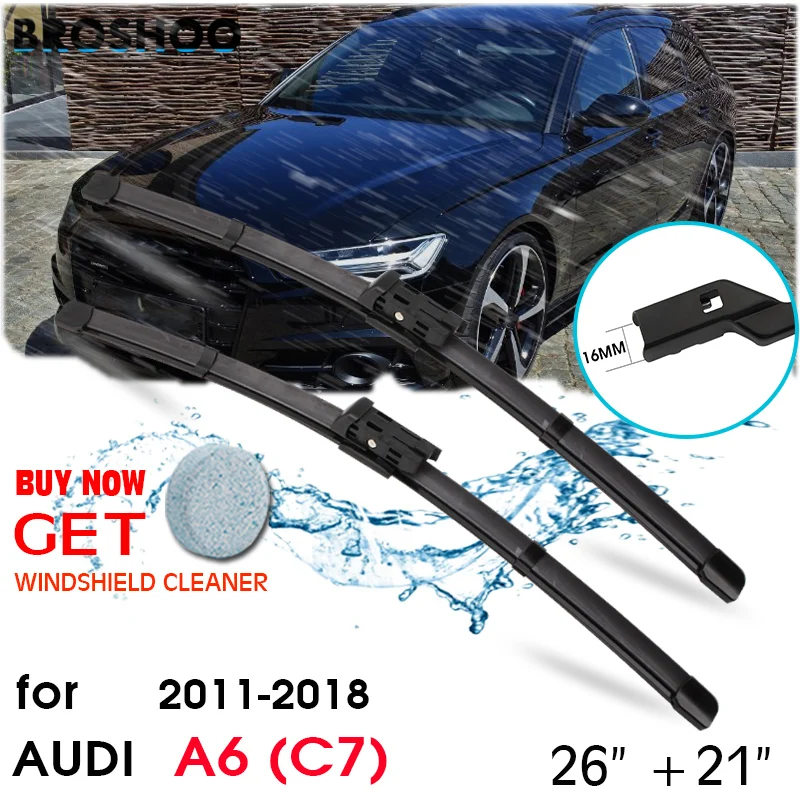 Car Wiper Blade Front Window Windscreen Windshield Wipers Blades Push Button Auto Accessories For Audi A6 (C7) 26