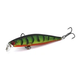 1PCS Minnow Fishing Lure 8cm 5.2g Topwater Hard Bait Wobbler Jig Bait Crankbait Carp Striped bass Pesca Fishing tackle SwimBait