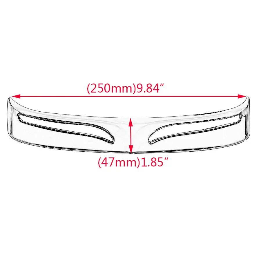 Motorcycle Rear Mud Flap Trailing Edge Cover Fender Flare Trim Tip Fit For Harley Fat Boy FLSTF 2007-2017 Decoration Case Shell