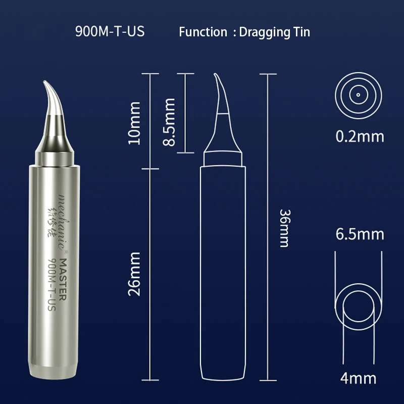 MECHANIC 900M-T Lead-Free Soldering Iron Tip Short Head Fast Heating Welding Tips for Motherboard Repair Tools