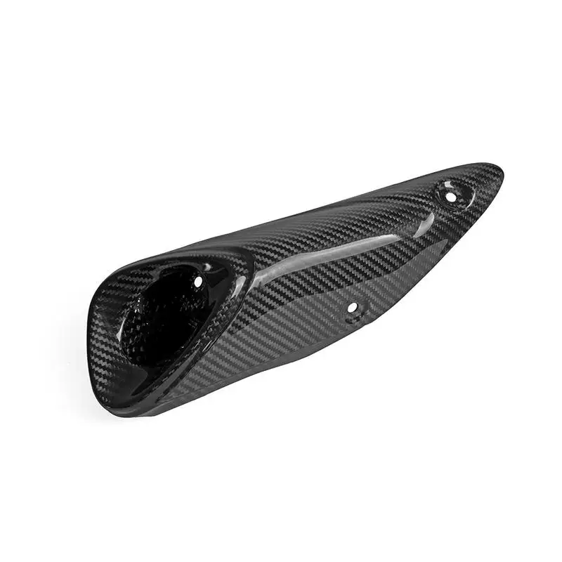 Real Carbon Fiber Exhaust Pipe Heat Shield Cover Motorcycle Modification For Yamaha MT09 FZ09 2014 2015 2016 2017