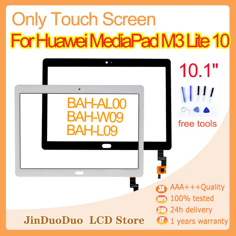 

10.1"New For Huawei MediaPad M3 Lite 10 BAH-AL00 BAH-W09 BAH-L09 Touch Screen Panel Digitizer Tablet Glass Sensor Replacement