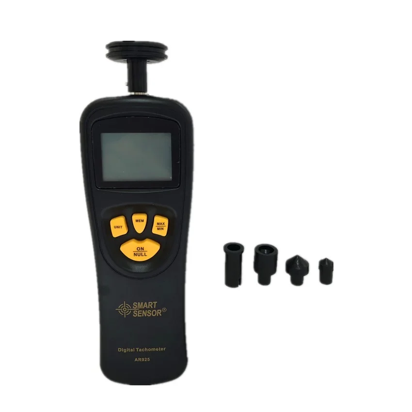 Digital TACHOMETER Contact มอเตอร์ TACHOMETER RPM ดิจิตอล Tach Speedometer 0.05 ~ 19999.9 M/นาที 0.5 ~ 19999RPM SMART SENSOR AR925