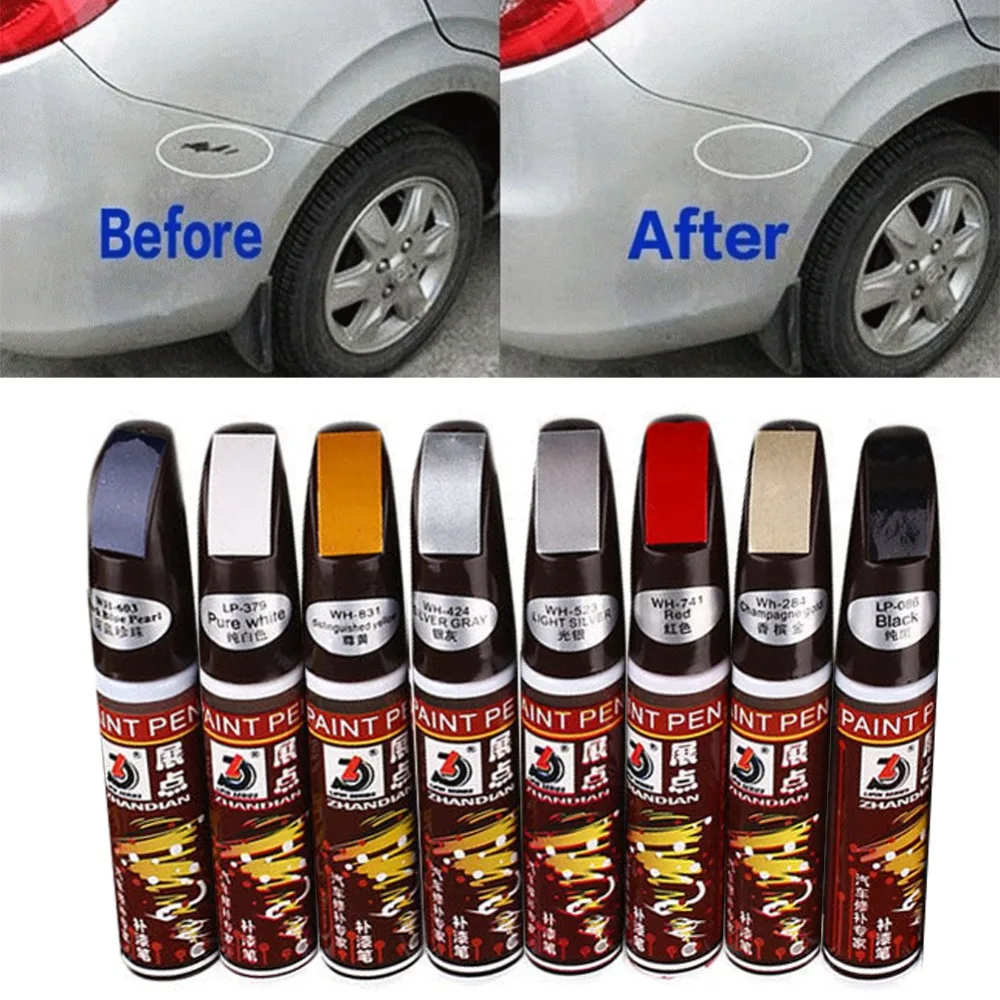12ml Penna per vernice trasparente per riparazione graffi per auto ad asciugatura rapida Pennarello per vernice per rocchi per auto impermeabile Strumento professionale per riparazione vernice  34