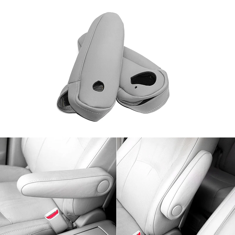 Car Microfiber Leather Driver & Passenger Side Seat Armrest Handle Cover Trim For Lexus RX 300 330 350 2003 2004 2005-2009