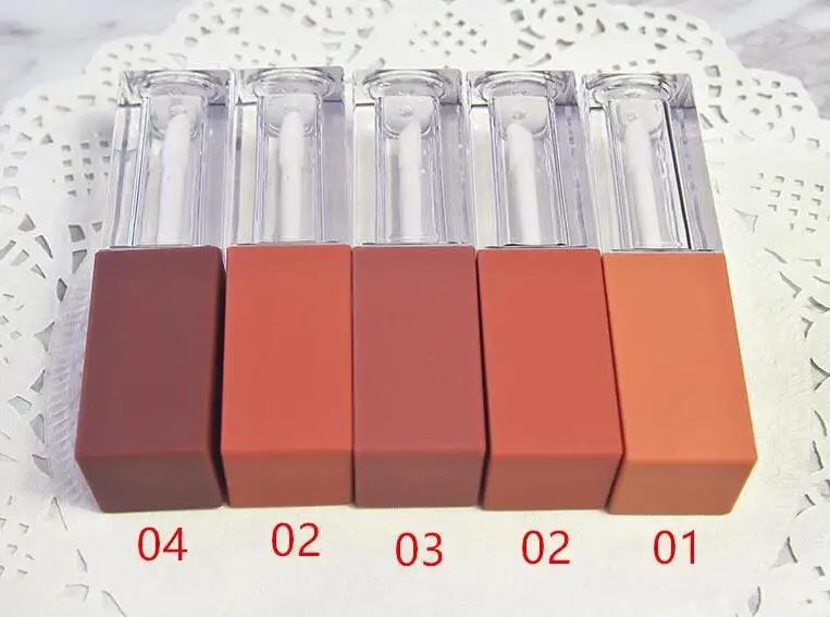 5ml Empty Lip Gloss Tube, High-end Elegant Reddish Brown Liquid Lipstick Refillable Tube fast shipping