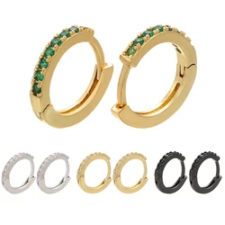ZHUKOU high quality 13x14mm crystal earrings for women summer jewelry accessories fashion Gold color earrings model:VE82