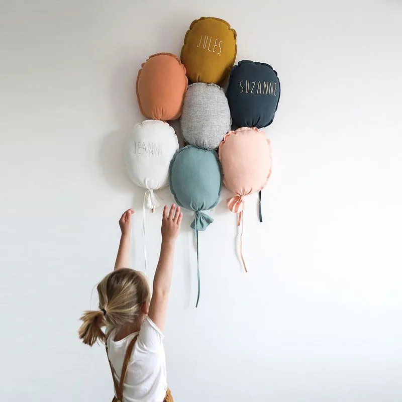 Cute Balloon Wall Hanging Ornaments Cotton Kids Room Nordic Baby Bedroom Decoration Tent Hanging Baby Photography Props