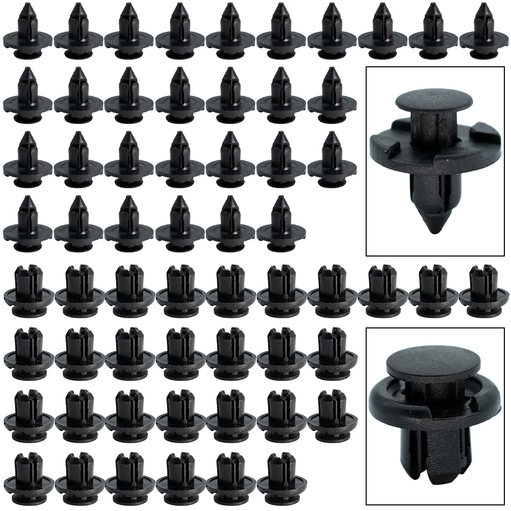 Erick's Wiper 180x 6 Sizes Auto Fastener Car Body Push Pin Rivet Trim Clips Bumper Fender Retainer For Honda Civic Accord CR-V