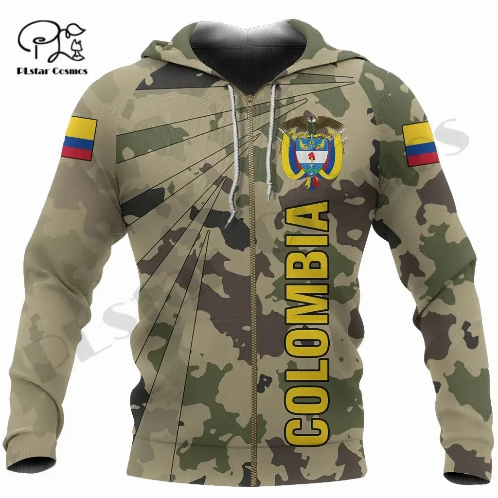 PLstar Cosmos 3DPrint Newest Colombia Country Flag Unique Men/Women Premium Hrajuku Casual Streetwear Hoodies/Zip/Sweatshirt -6