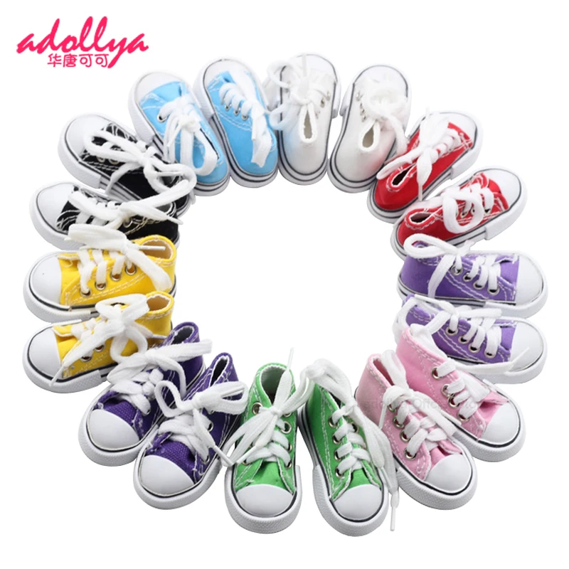 Adollya BJD Doll Accessories 7.5cm Shoes Fashion Casual Canvas Shoes for Doll 60cm Sneakers Suitable for 1/3 Dolls