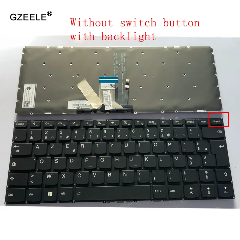 

New French Laptop Keyboard For Lenovo yoga 310S-14 310S-14ISK 310S-14AST 510S-14 510S-14ISK 510S-14IKB 710S-14 Backlight FR