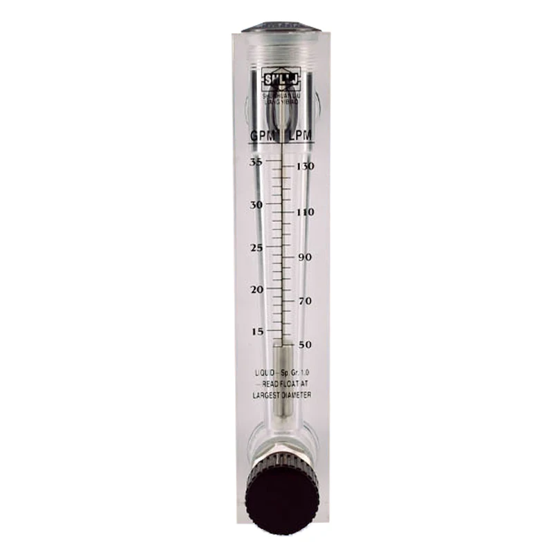 0.5-5Gpm 2-18Lpm Rotameter flussimetro pannello acrilico misuratore di portata dell'acqua 1/2 misuratore di misurazione dell'acqua LZM-15