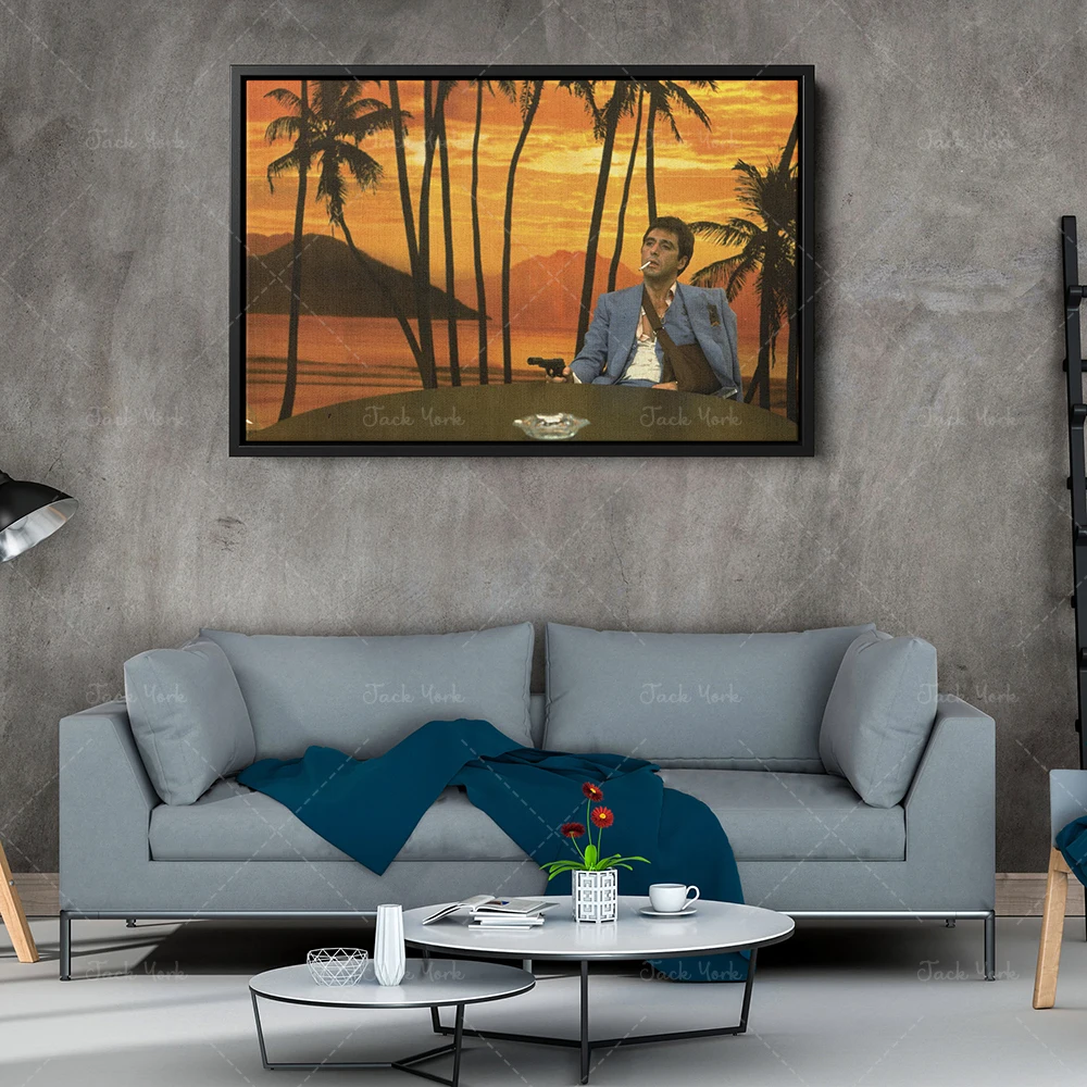 

Scarface Poster Al Pacino World is Yours Wall Art Home Decor Canvas Print