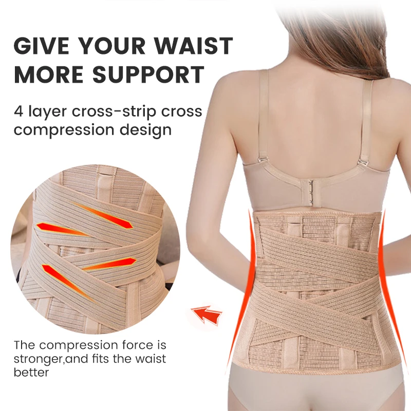 Breathable Width Waist Support Body Shaping Belt Lumbar Support Belt Lower Back Brace Waist Belt Braces for Lower Back Pain