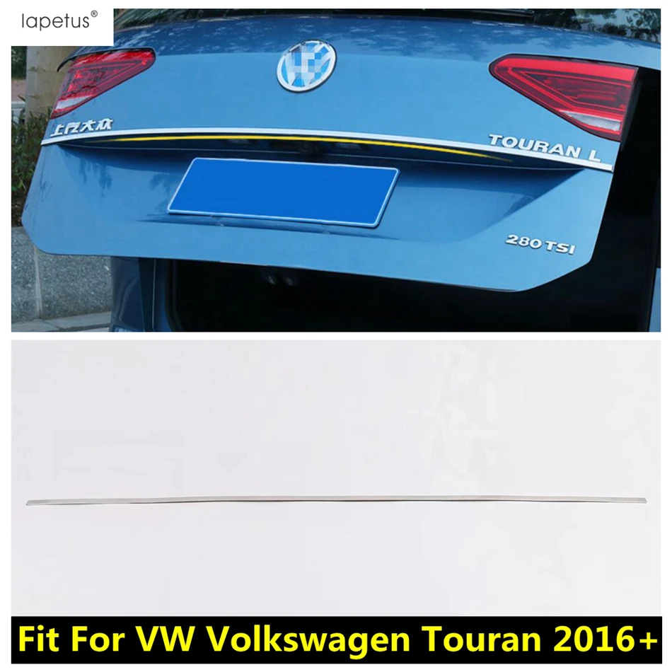 

For VW Volkswagen Touran 2016 - 2021 Rear Door Trunk Tailgate Lid Bottom Strip Cover Trim Stainless Steel Accessories Exterior