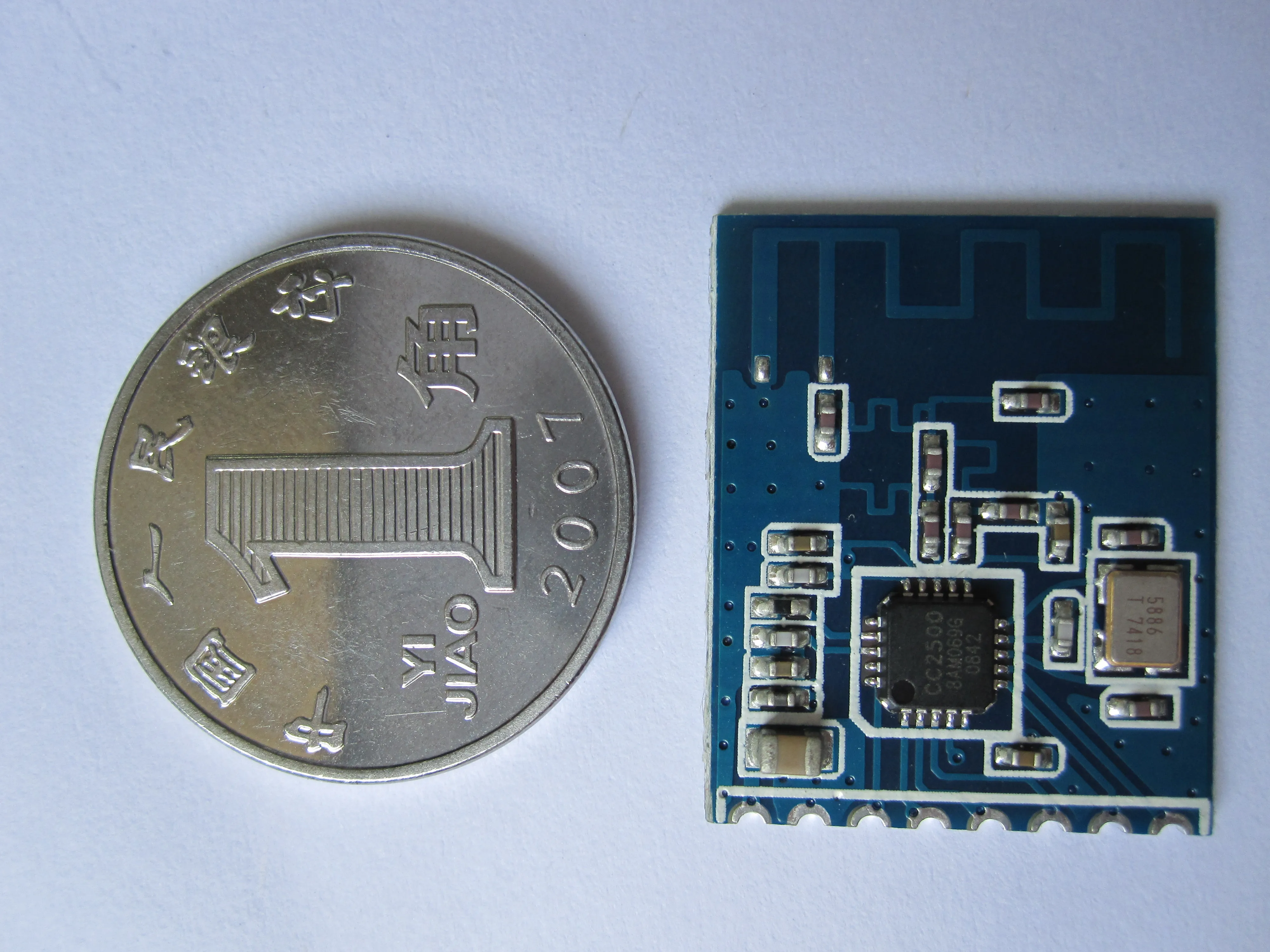 Chip Ti CC2500 activo RFID inalámbrico transmisor receptor interruptor 2,4G módulo RF