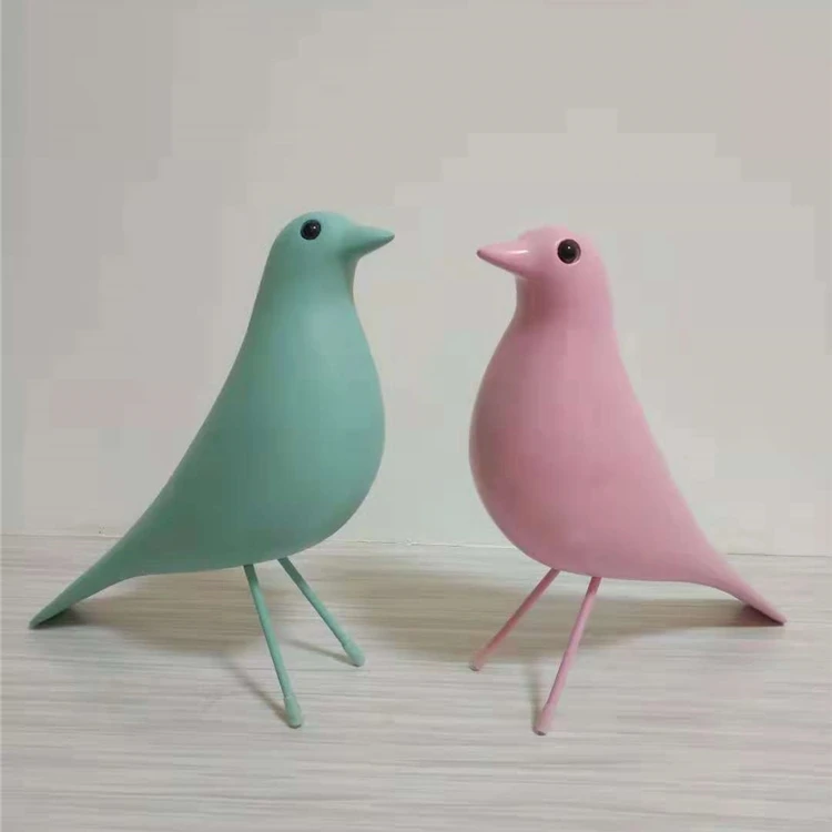 زخارف طيور راتنج يدوية كبيرة الحجم ، فنغ شوي ، تميمة مكتب ، أثاث منزلي ، مشغولات ديكور ، تمثال حمامة السلام ، هدايا الزفاف #6