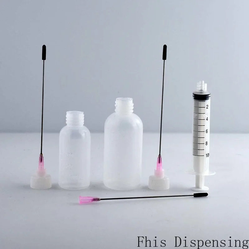 Luer Lock Bottles Needle Tip Plastic Applicator Squeeze 30ml/50ml Blunt Tip 14G and Seal Cover Strong Connection