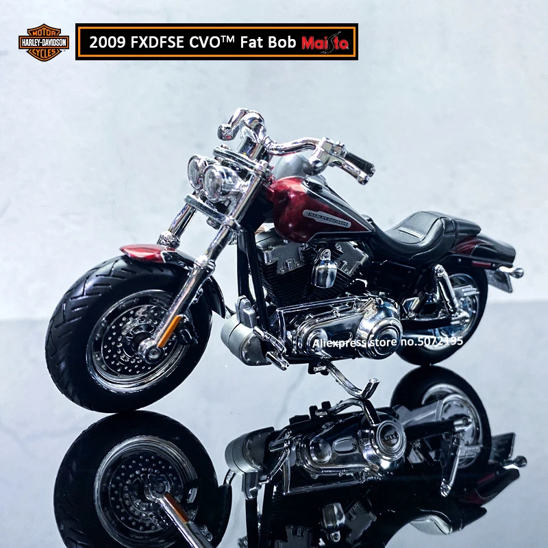 Maisto NEW 1:18 HARLEY-DAVIDSON 2009 FXDFSE CVO Alloy Diecast Motorcycle Model Workable Toy For Children Gifts Toy Collection