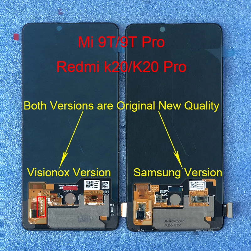 Axisinternacional-pantalla LCD Original AMOLED de 6,39 pulgadas para Xiaomi Mi 9T, Mi9T Pro, digitalizador de Panel táctil para Redmi K20/K20 Pro
