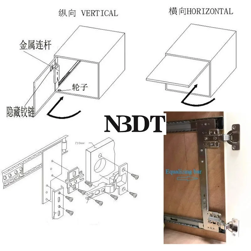 Imagem -03 - Coneal Invisível Dobrável Bolso Slide Pivô Porta Ferroviário Aplicação de Inserção Flipper tv Armário Armário