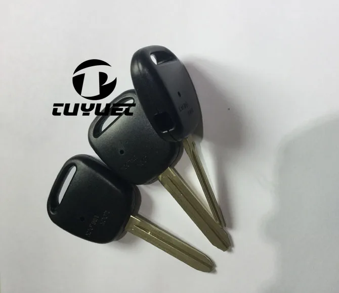 10PCS Remote Fob Case Car Key Shell  For Toyota With 1 Hole One Button On Side Of Plastic Cover With TOY43 Blade