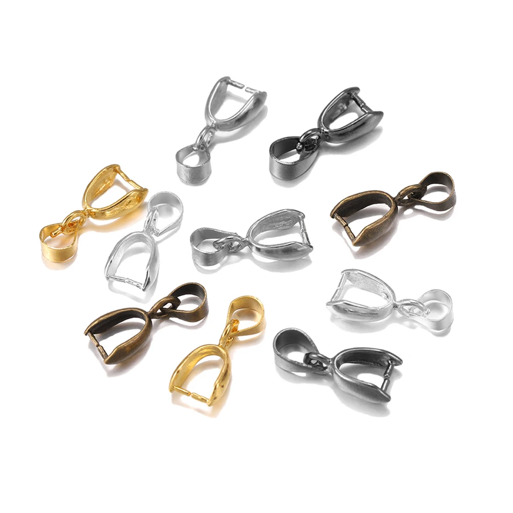 

10/50Pcs Melon Seeds Buckle Pendants Clasps Hook Clips Bails Connectors Copper Charm Bail Beads Supplies For Jewelry Wholesale
