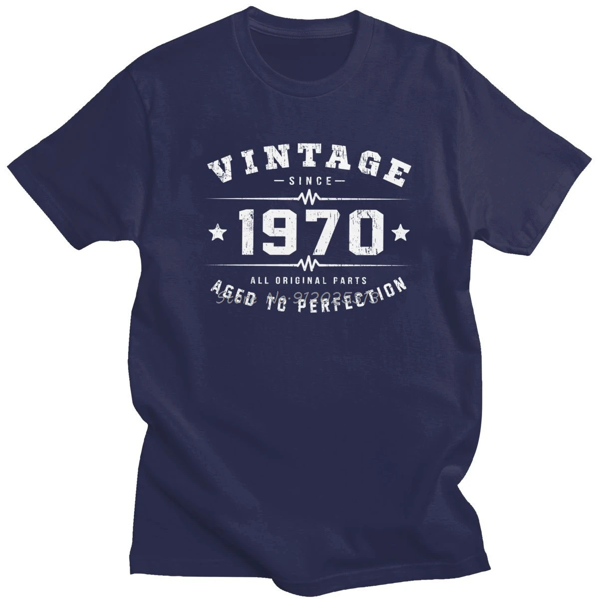 Vintage 1970 Aged To Perfection T Shirt For Men Pure Cotton T-shirt O-neck Short Sleeved 50th Birthday Gift 50 Years Tee Apparel