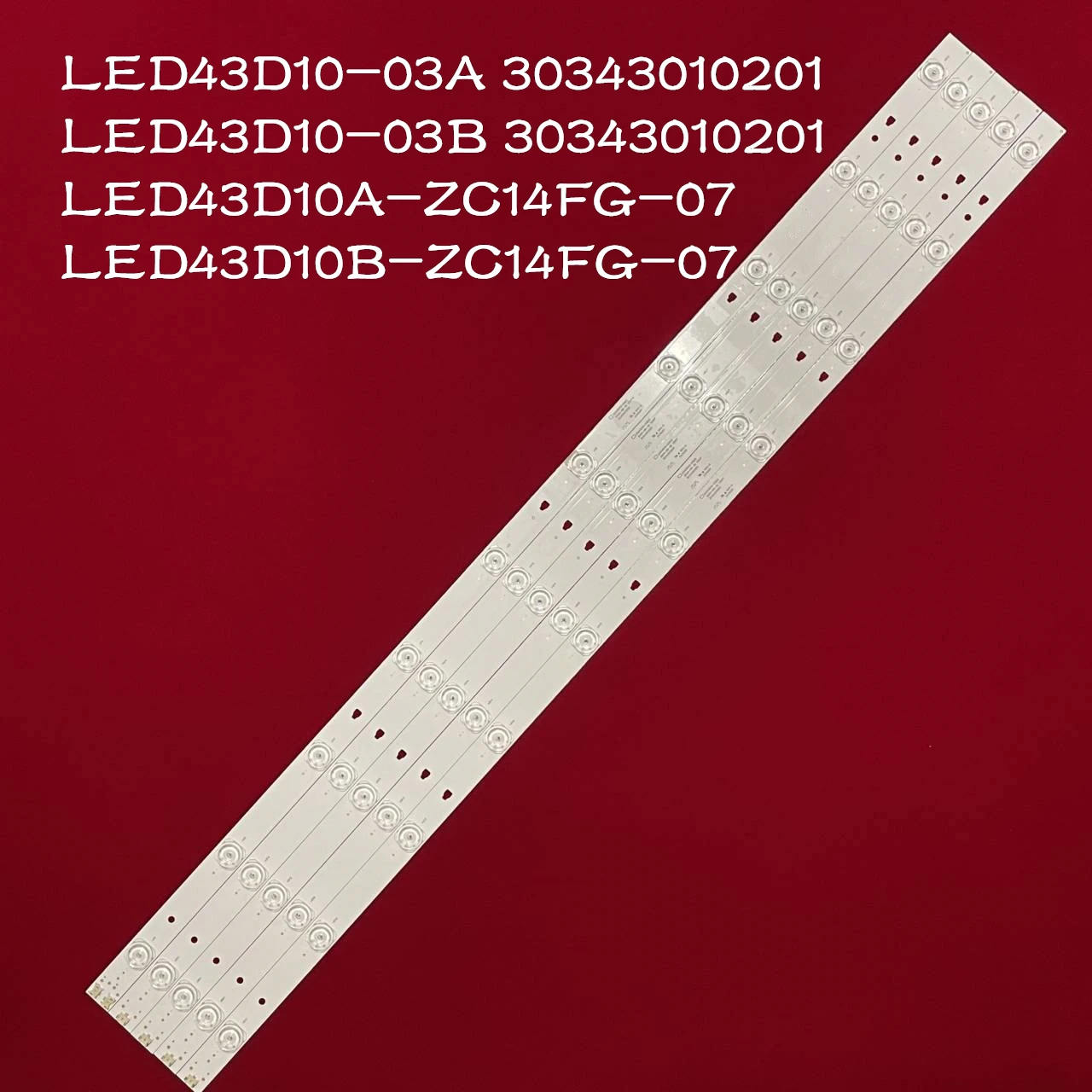 

LED backlight strip for 43DF49-T2 LT-43M650 LE43U6500U 43UX10S 43UK30G 43FK30G FD4351A-LU LED43D10A-01(A) LED43D10B-01(A)