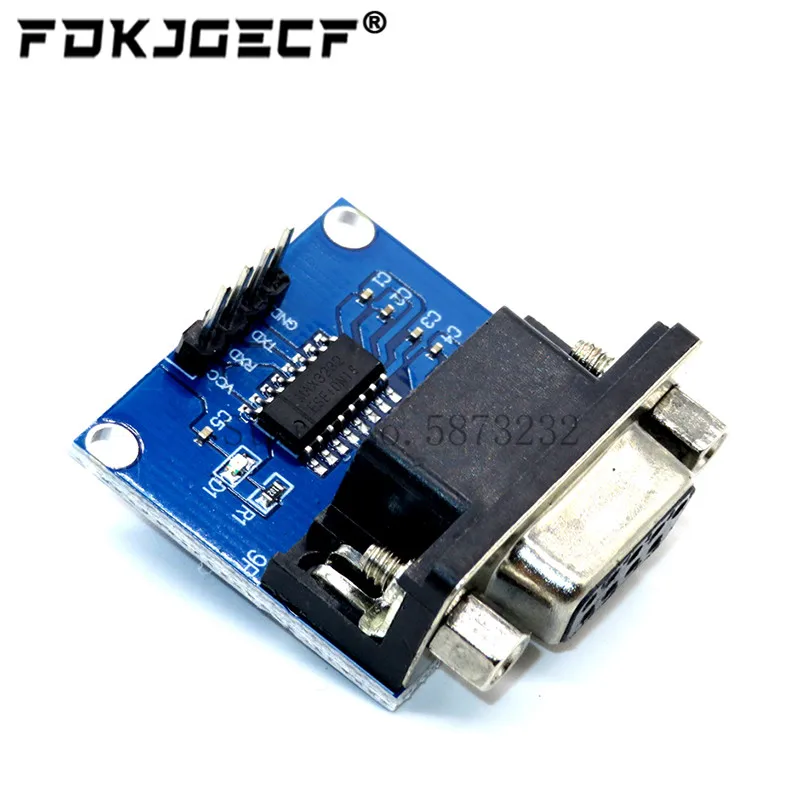 MAX3232 RS232 to TTL Serial Port Converter Module DB9 Connector MAX232 For Arduino