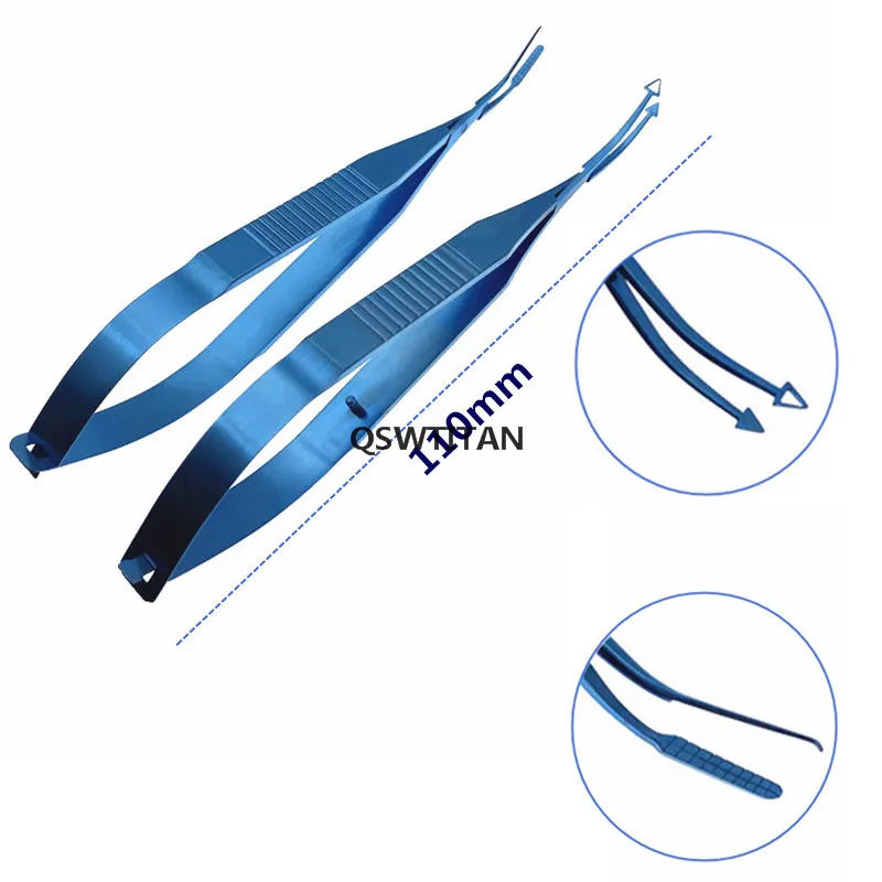 Nucleus Bisector TO Trisect/Vectis Forceps 1/2 1/4ไทเทเนียม Ophthalmic แหนบ Ophthalmic เครื่องมือผ่าตัด